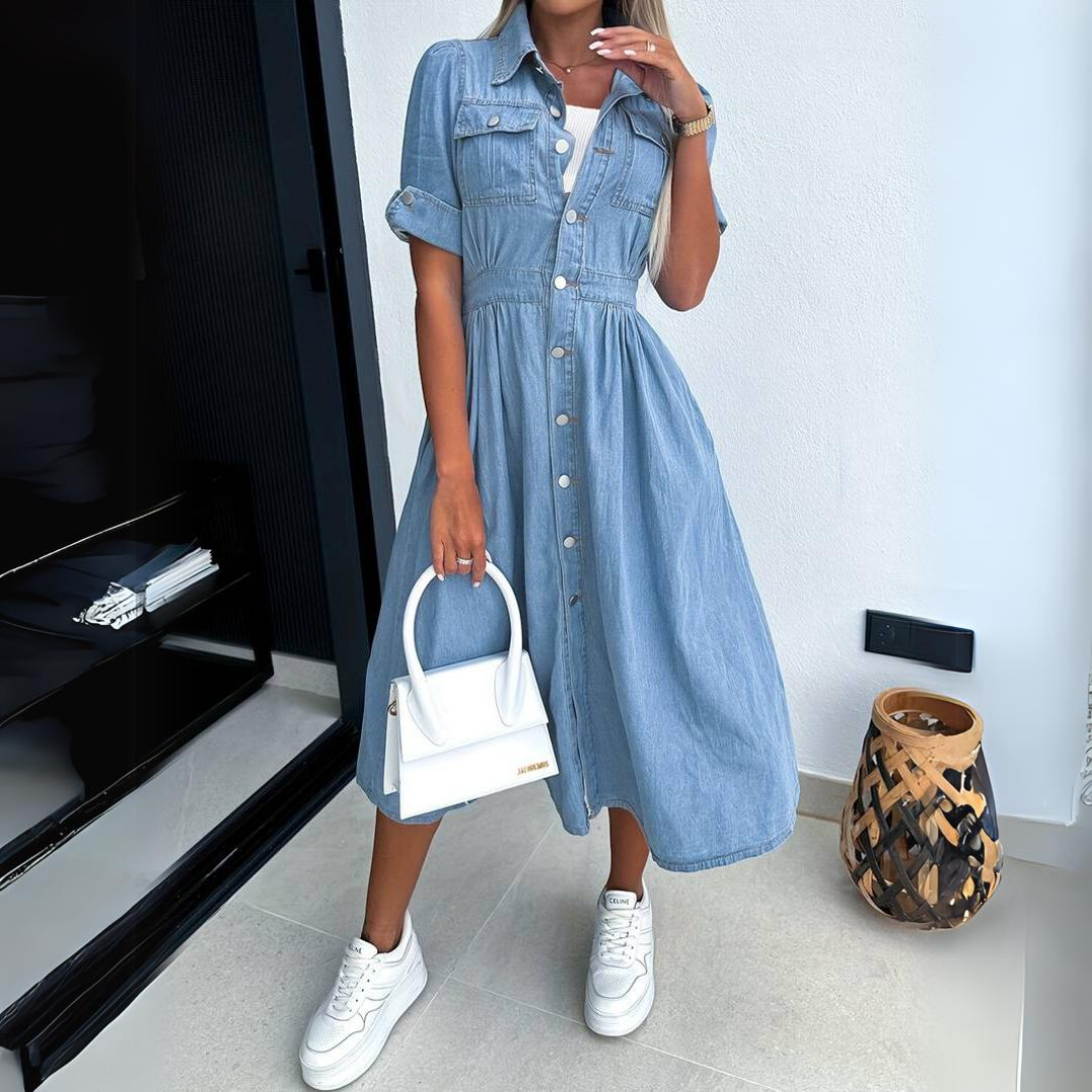 Cathy - Denim Dress