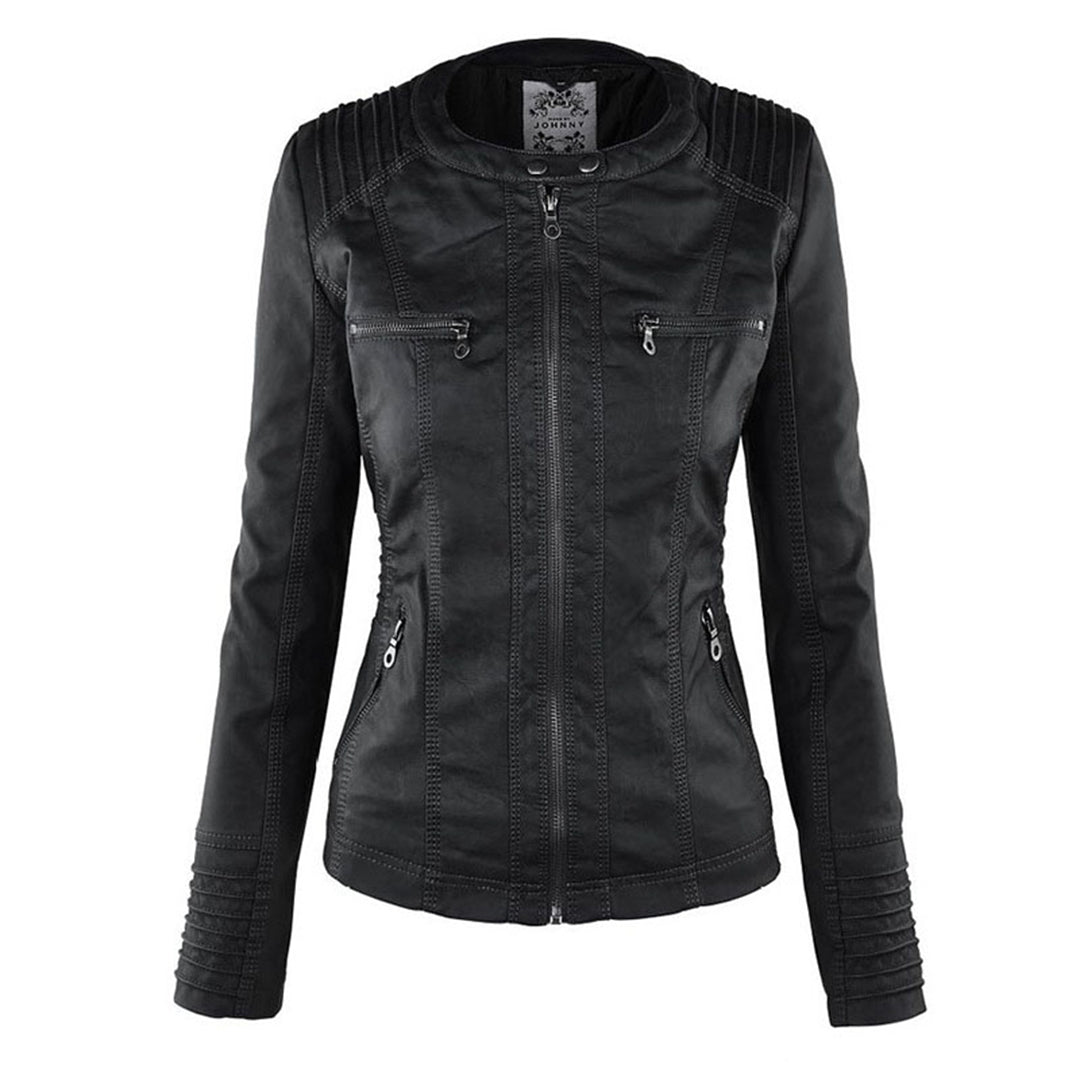 Vanessa -  Vegan Leather Winter Jacket