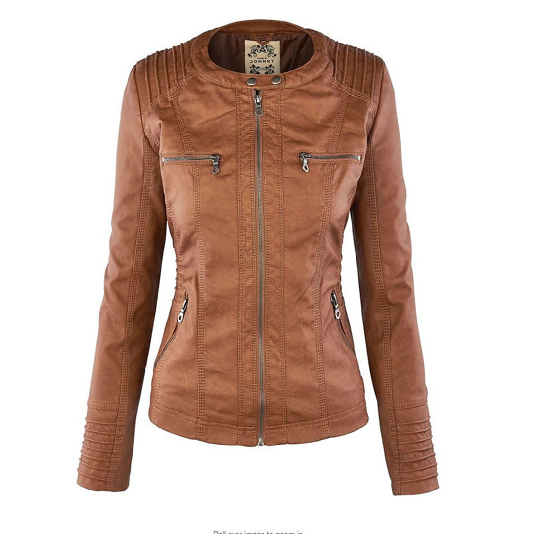 Vanessa -  Vegan Leather Winter Jacket